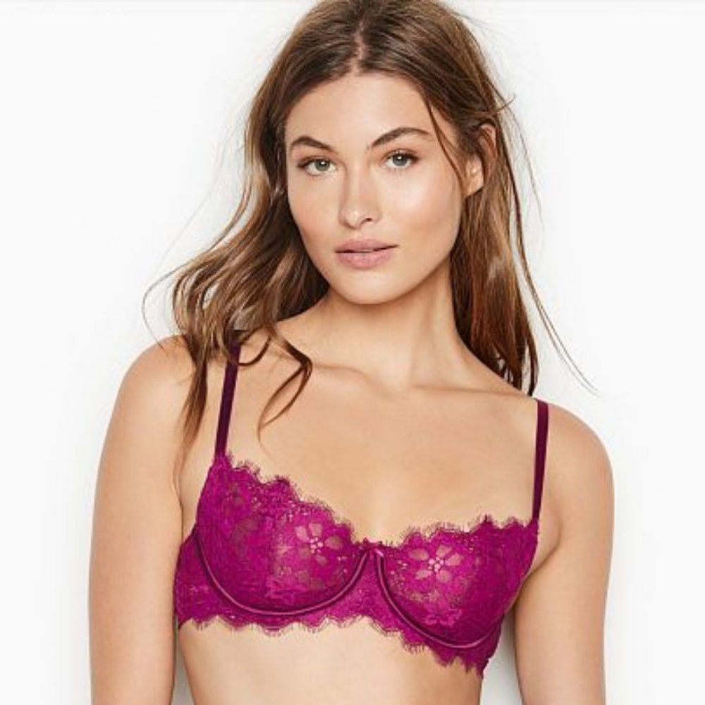 NWOT 34C Victoria's Secret Purple Unlined Balconet